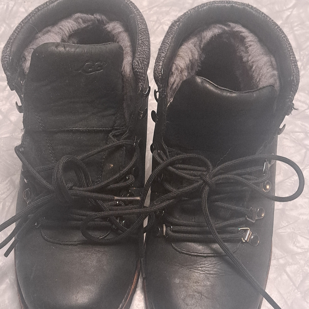 UGG Black Fur-Lined Boots